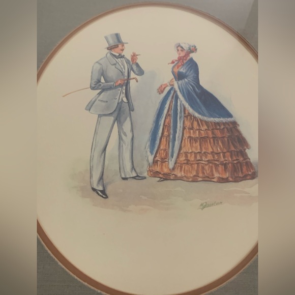 M. Jacobson Victorian Print Circa 1890 Framed & Matted - Picture 2 of 13